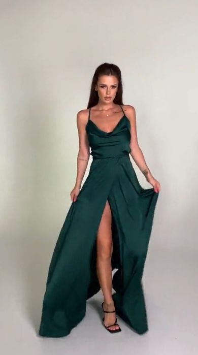 Rochie de seara verde emerald