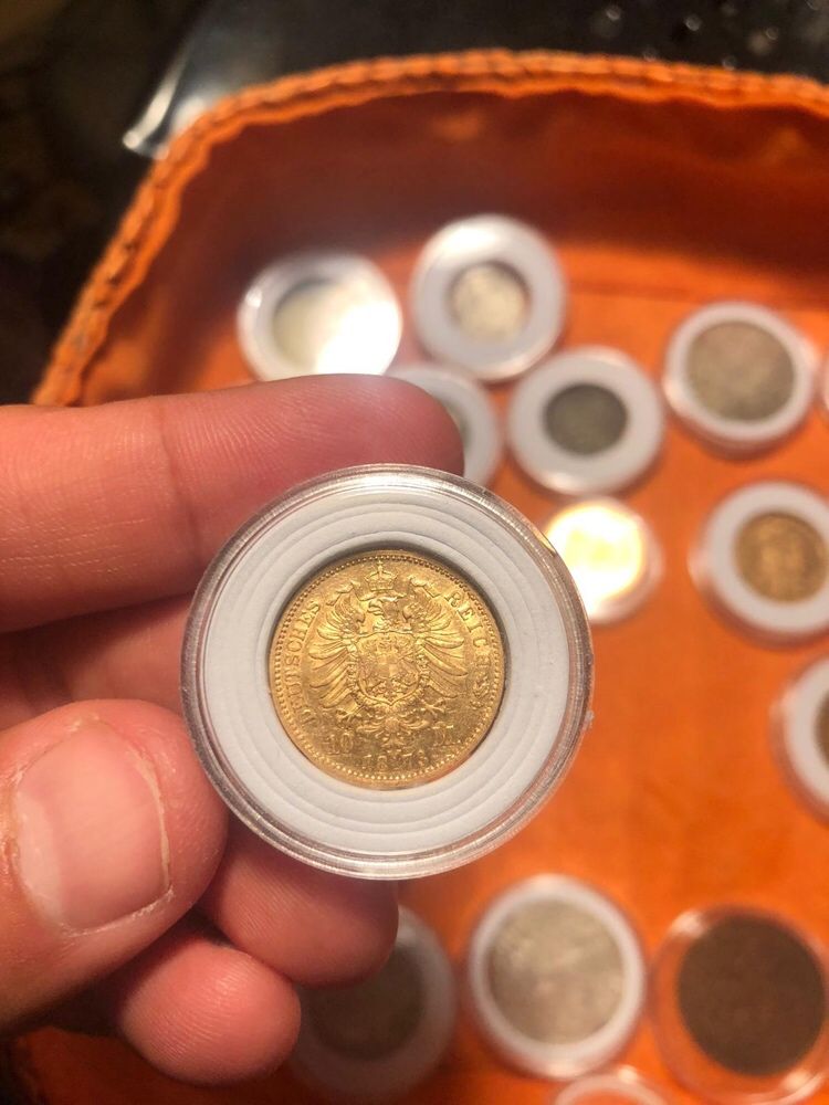 Moneda aur 10 mark 1872 - 1900 stare excelenta