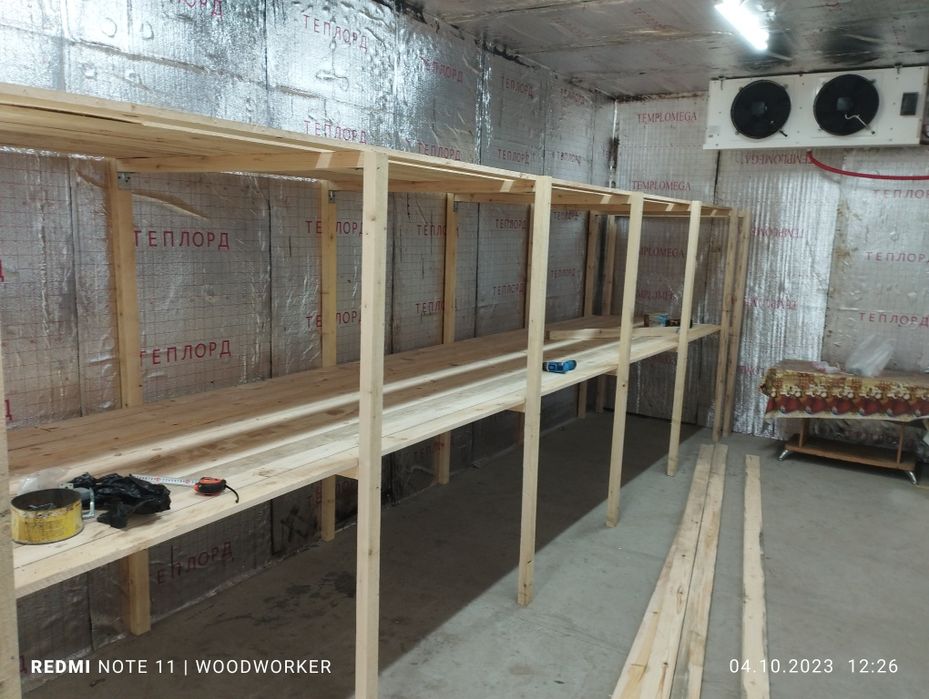 Стеллажи Для склада. из Дерева