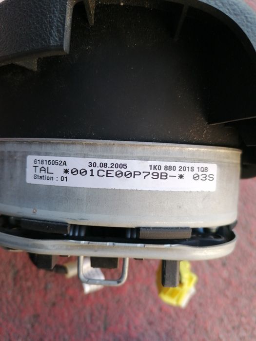 Airbag volan vw passat b6 golf5, touran, jetta