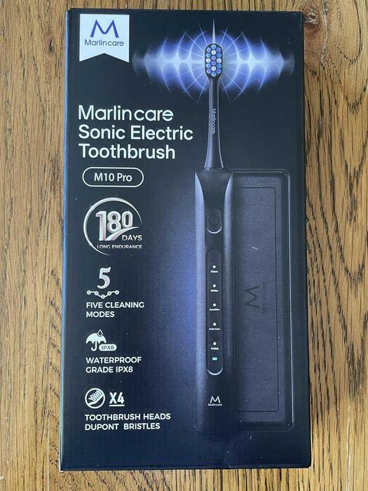 Електрическа четка за зъби Marlincare Sonic, 55 000 VPM, 5 режима,IPX8