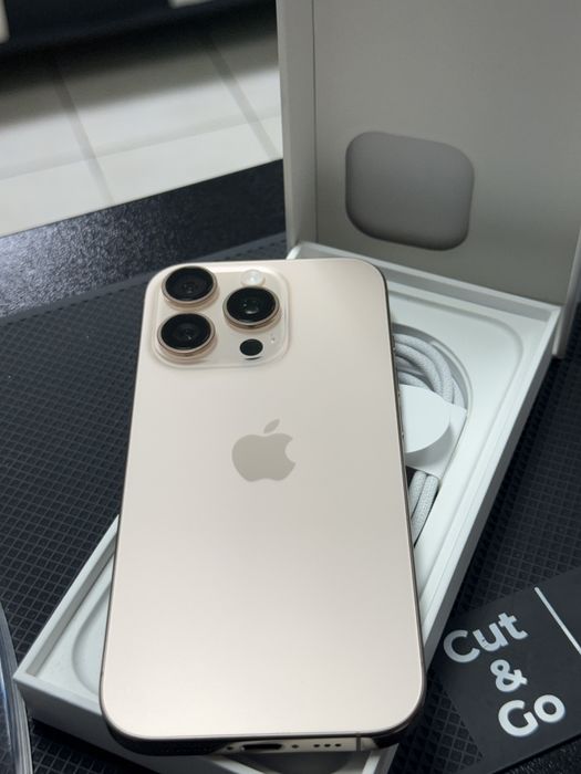 Apple iPhone 16 Pro,Desert Titanium,256GB *КатоНов*100%Batery*Гаранция