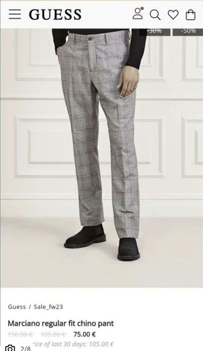 Pantaloni Chino, Guess by Marciano, Italia, Barbati - 46 (S)
