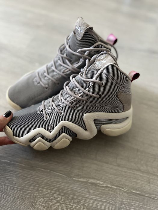 Bascheti Adidas gri/ alb  36 2/3