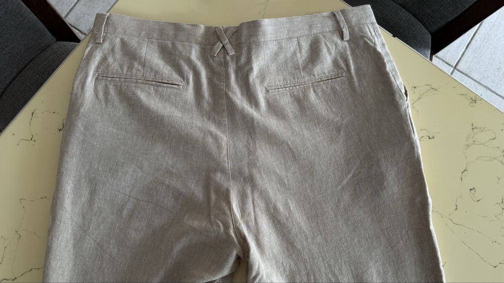 Нов мъжки ленен панталон Zara размер XL 2бр.