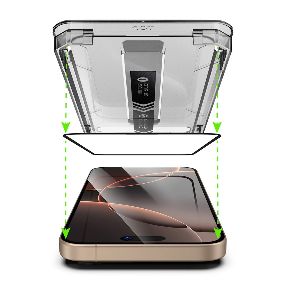 iPhone 17/Pro/Max/Air/ TITAN GLASS Easy App Стъклен протектор за екран