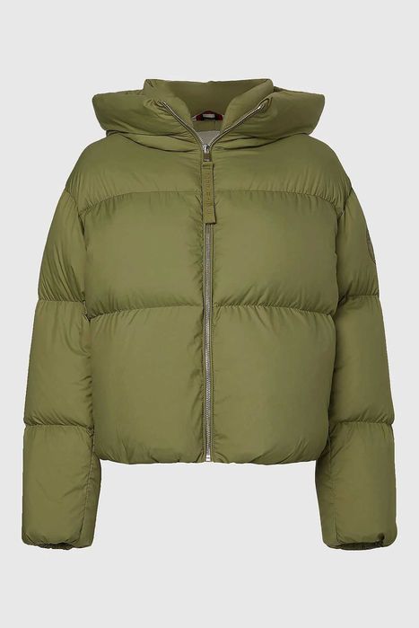 Зимний пуховик Tommy Hilfiger, M, оливковый цвет