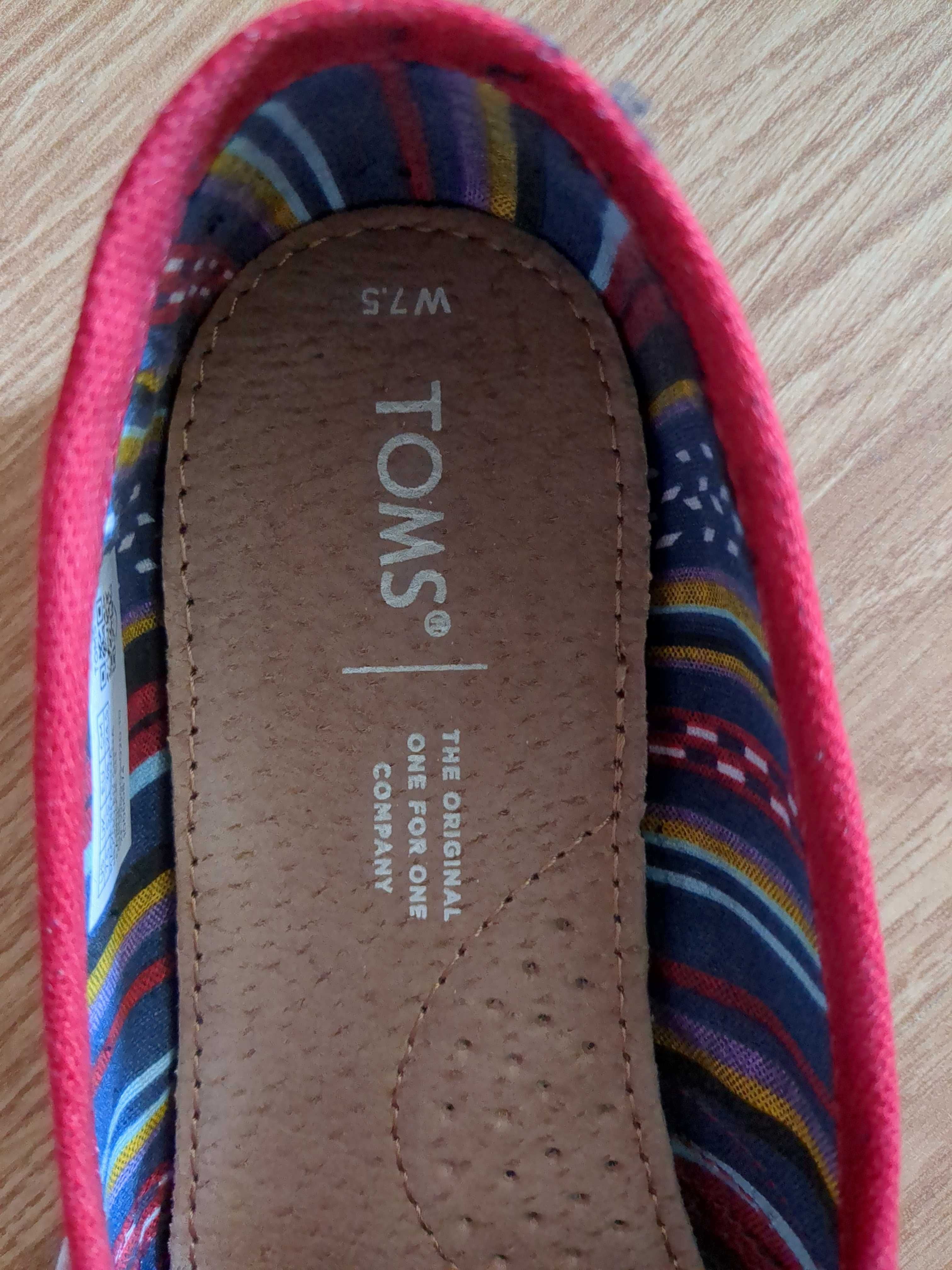 Espadrile Toms Alpargata Roșu, 38.5, noi