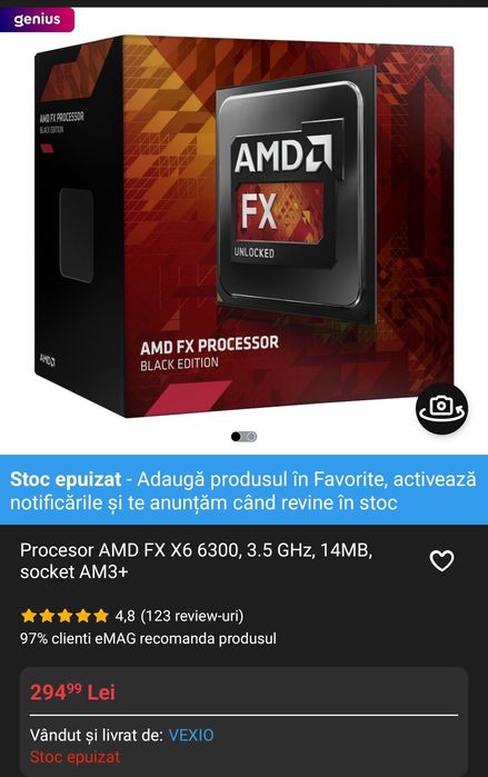 Placa de bază MSI gaming+procesor AMD  FX X6 6300+16 Gb RAM+SSD 120Gb