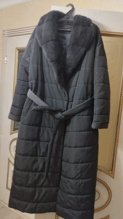 Зима пуховик , ворот норка, 50000 т, 50-52 размер