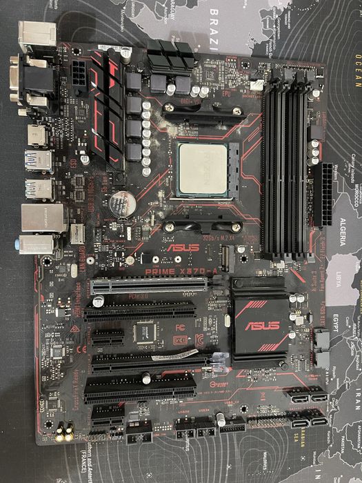 Kit Placa de Baza Asus Prime X370-A + Procesor Ryzen 5 1600x 3.6 GHz