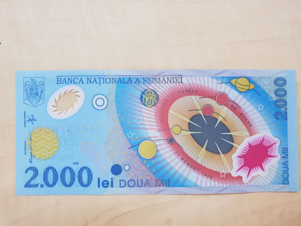 Bancnota 2000 cu eclipsa din 1999! Plus diverse bancnote vechi!