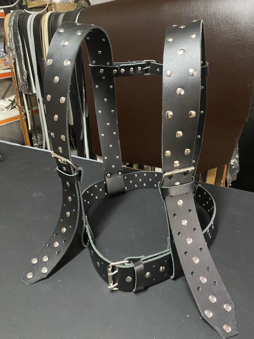 Кукерски колан Изработен от естествена телешка кожа