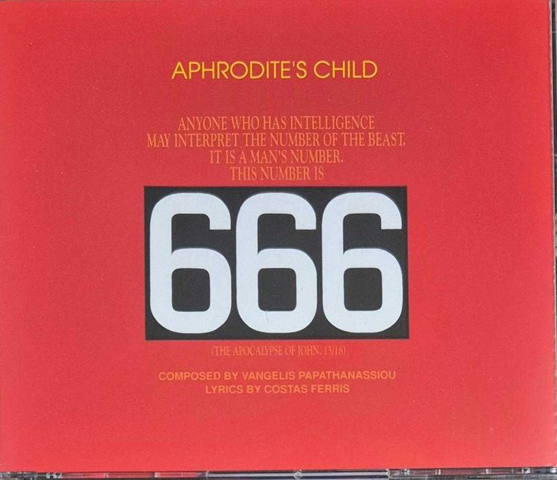 cd aphrodite's child 666 2cd
