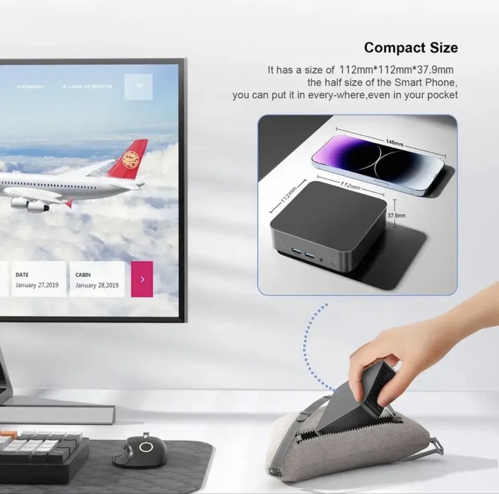 xia man mini pc computer Intel Core i9 16 ГБ 512 ГБ SSD