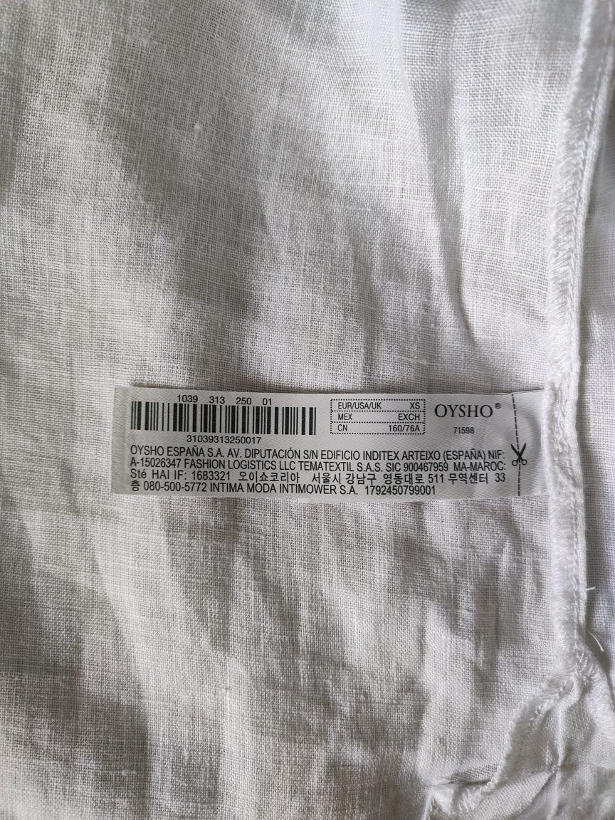 Cămașă 100% linen Oysho