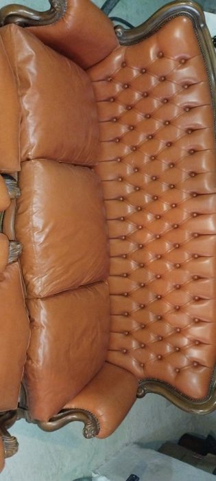 Set piele tip Chesterfield