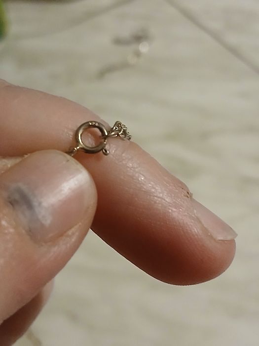 Lănțișor argint suflat cu aur