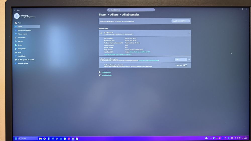 Monitor Asus ROG XG27UQR