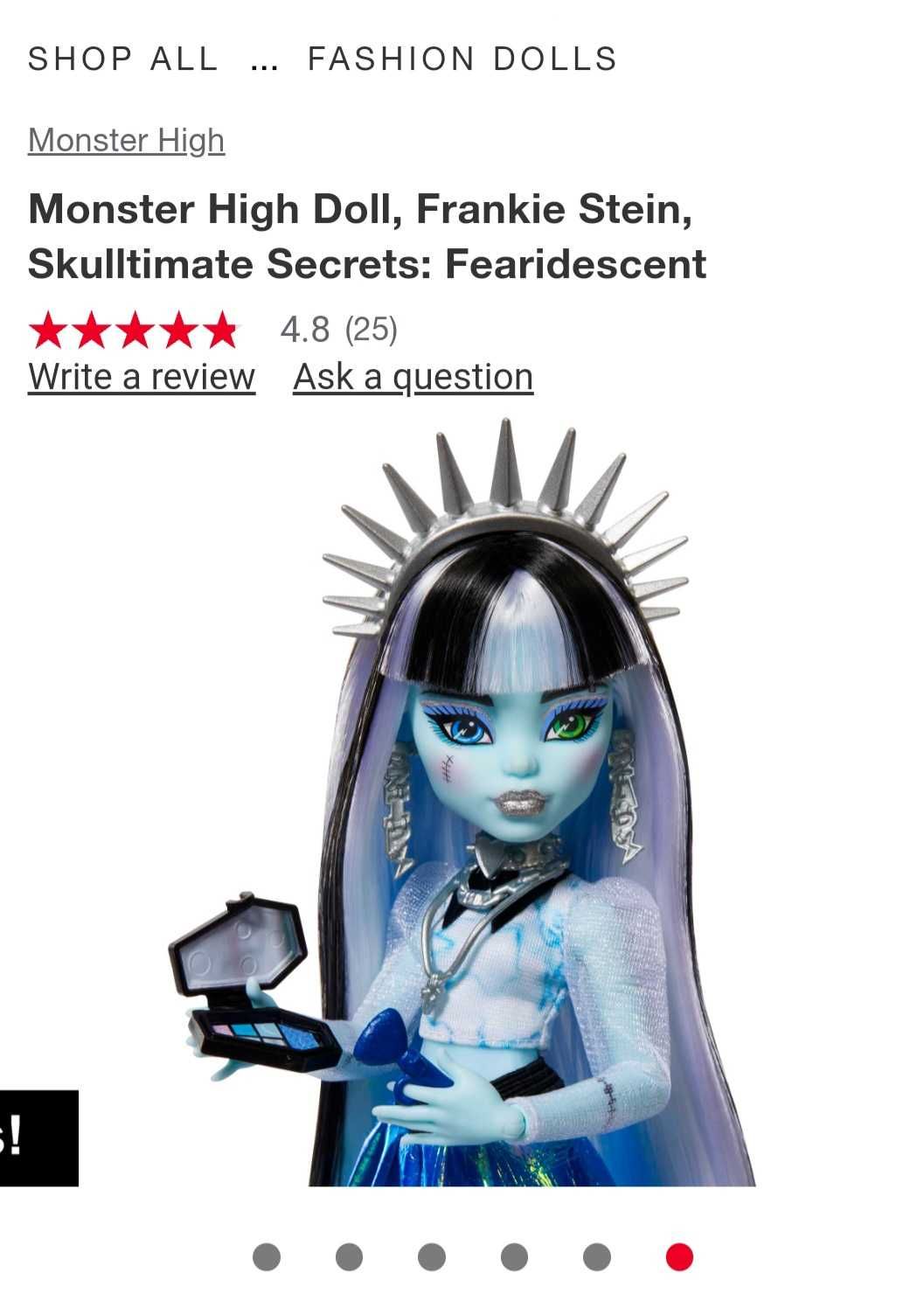 Papusa Mattel, Monster High Fearidescent Frankie Stein