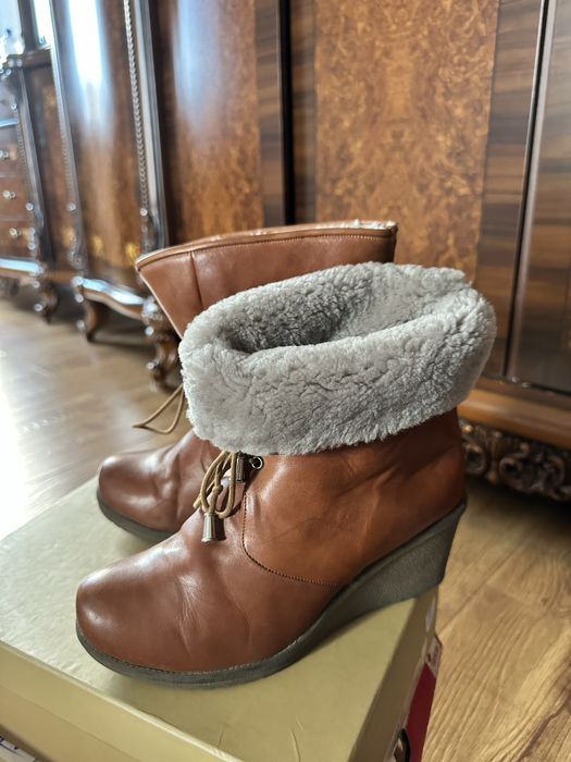 Зимняя обувь натуральная кожа и мех