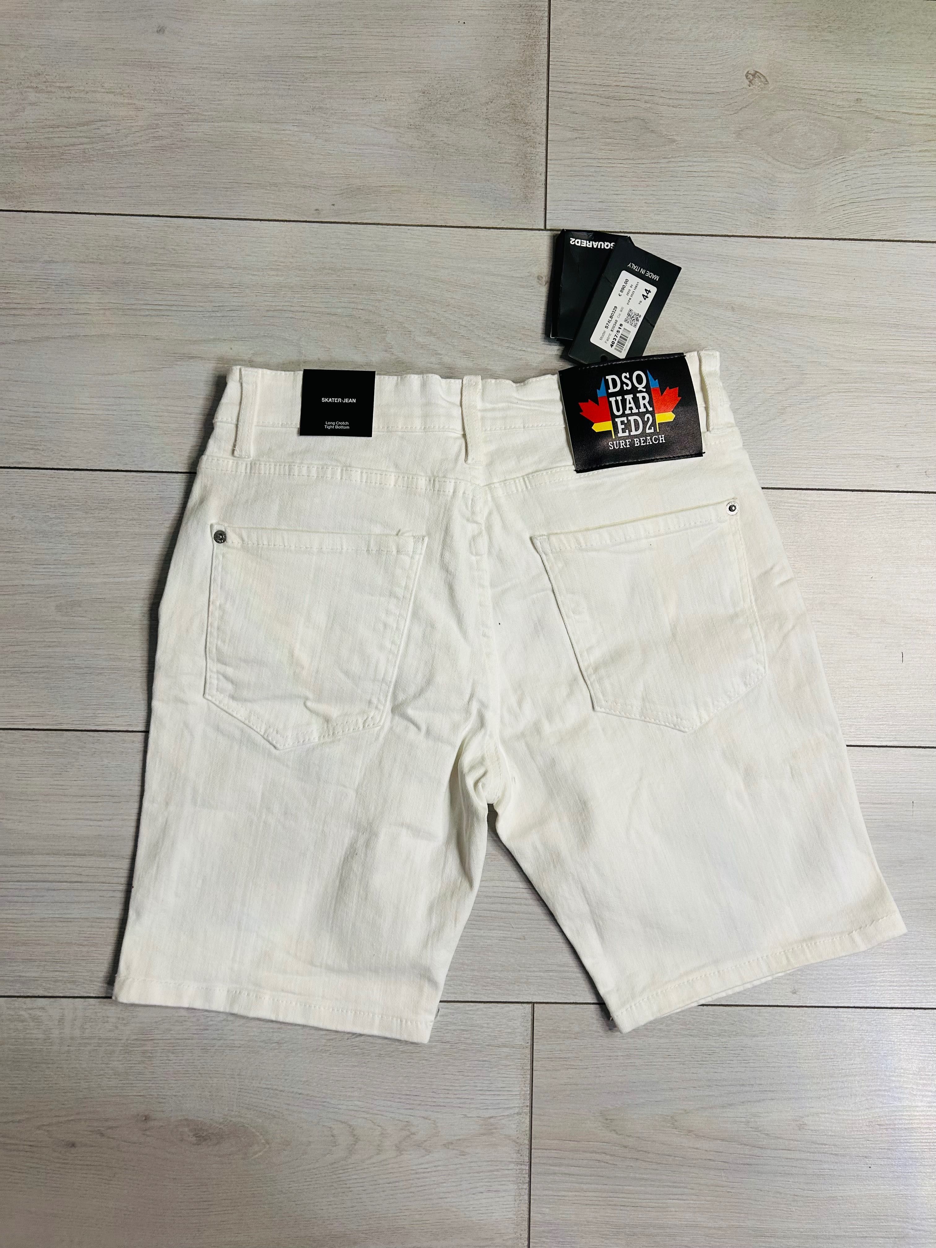 Blugi scurți albi Dsquared 2 new Collection 2025
