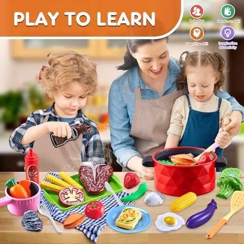 Нов Образователен Кухненски Комплект за Малки Готвачи 47 Части деца