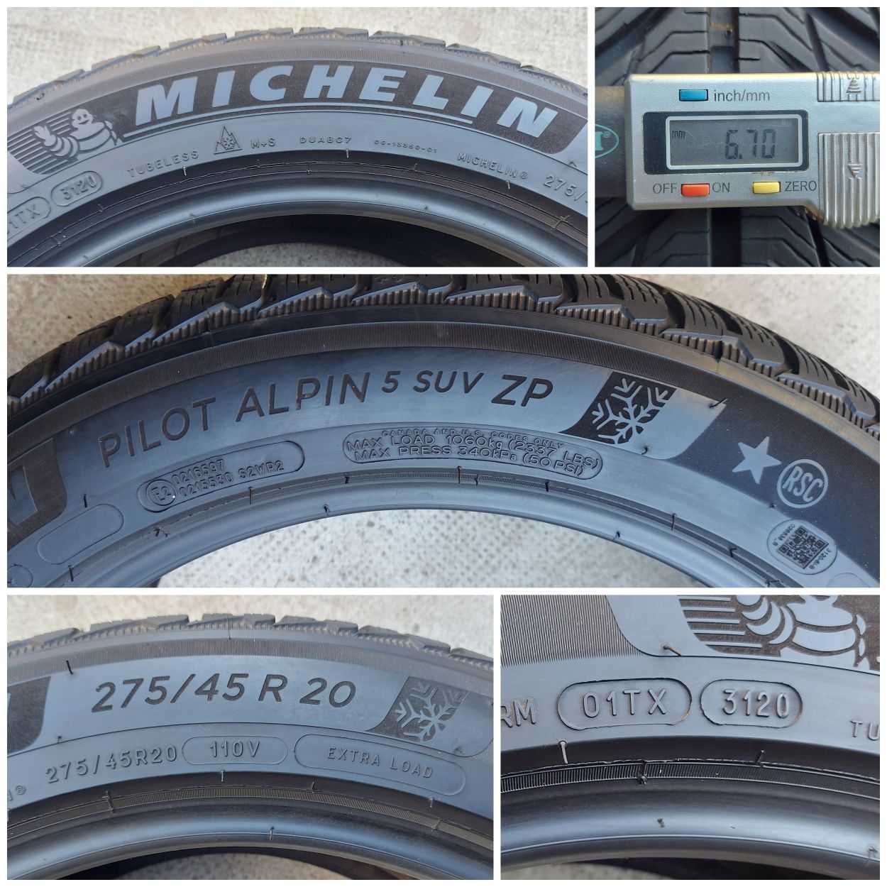 O bucată 275/45 R20 M+S iarnă - una Michelin Pirelli