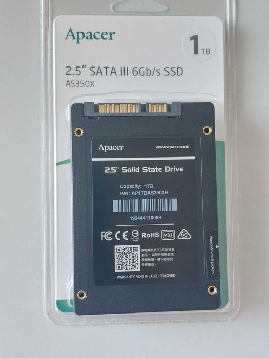 SSD Apacer 1 TB. 2.5" SATA lll 6 gb/s