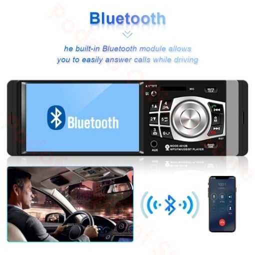MP5 Auto 1DIN suport MirorLink oglindire GPS, Navigatie, Waze, YouTube