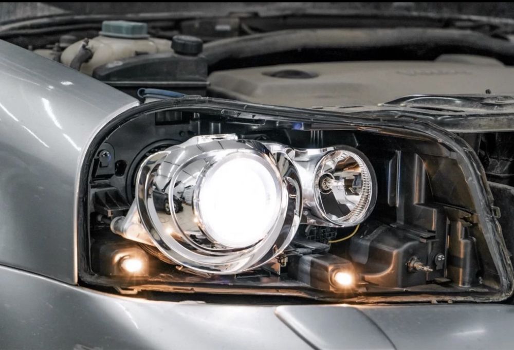 Установка Bi-LED линз в фары, ремонт полировка фар