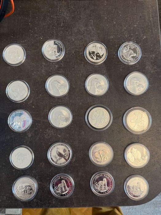 Инвестиционно сребро. Различни колекции лимитирани - Лунар, и други
