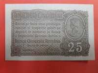 25 bani BGR (Banca Generala Romana) 1917 ocupatia germana aUNC+->UNC