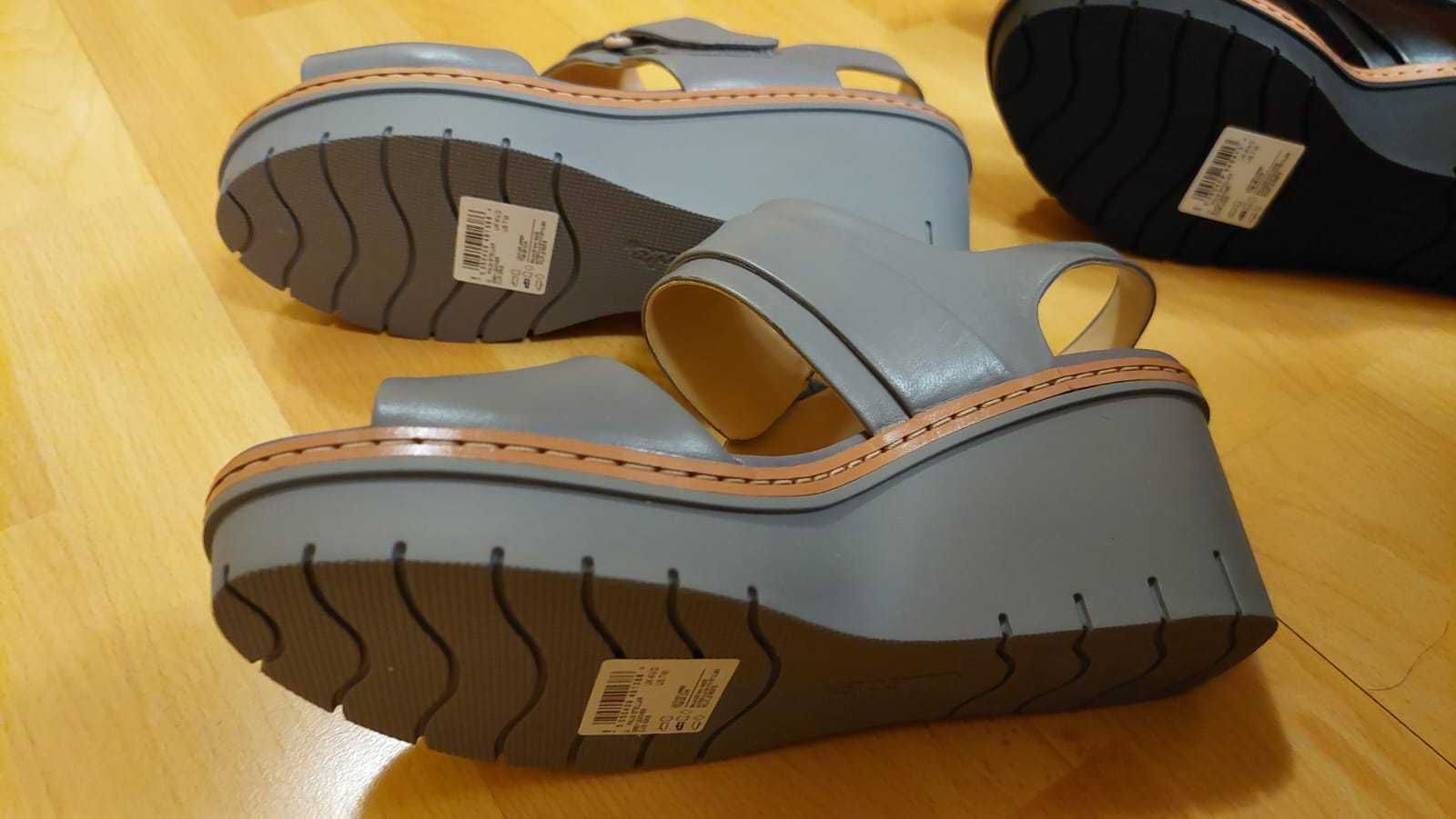 Sandale Clarks piele naturala, noi, nr 37