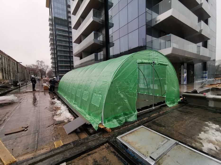 sera-solar de gradina teava galvanizata!!folie cu armatura