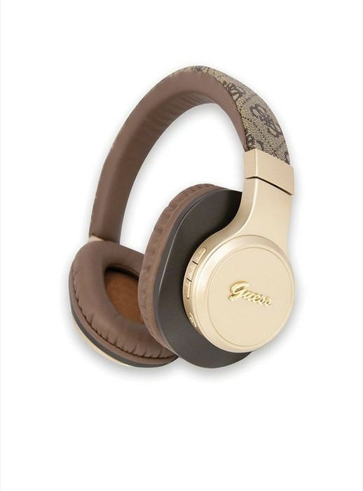Безжични слушалки Guess, Bluetooth, 4G Script, кафяви