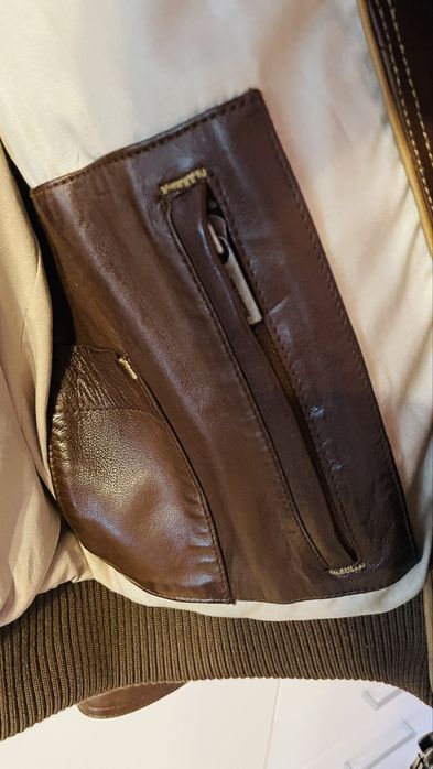 Geaca Massimo Dutti din piele naturala