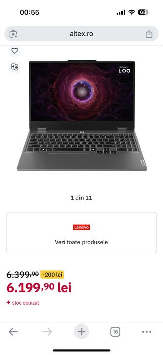 Lenovo loq A15ARP9  gaming NOU