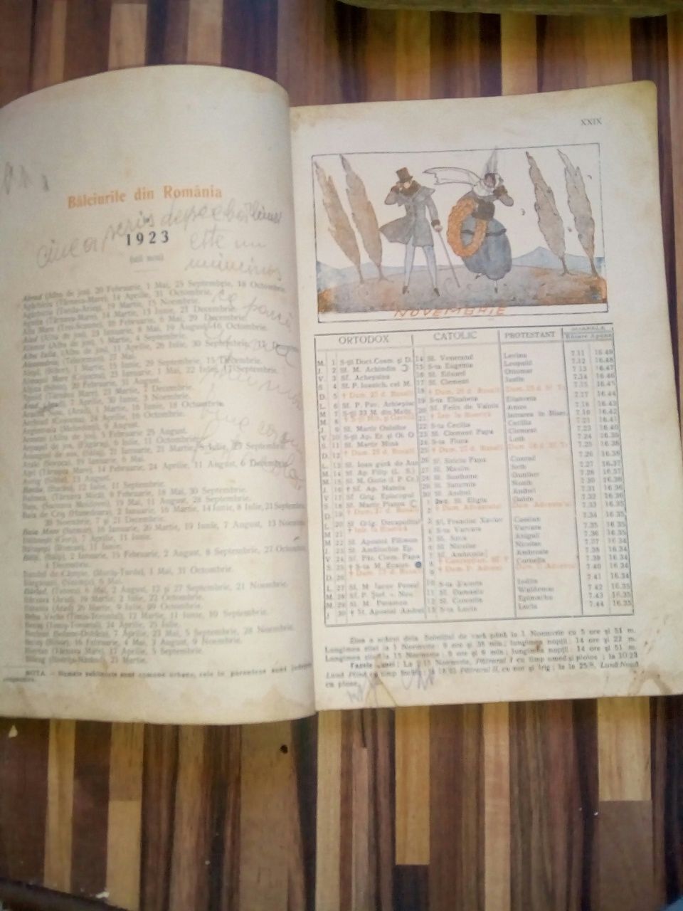 Calendarul Lumea Ilustrata 1923