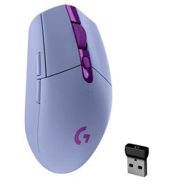 Гейминг мишка Logitech - G305 Lightspeed, оптична, лилава