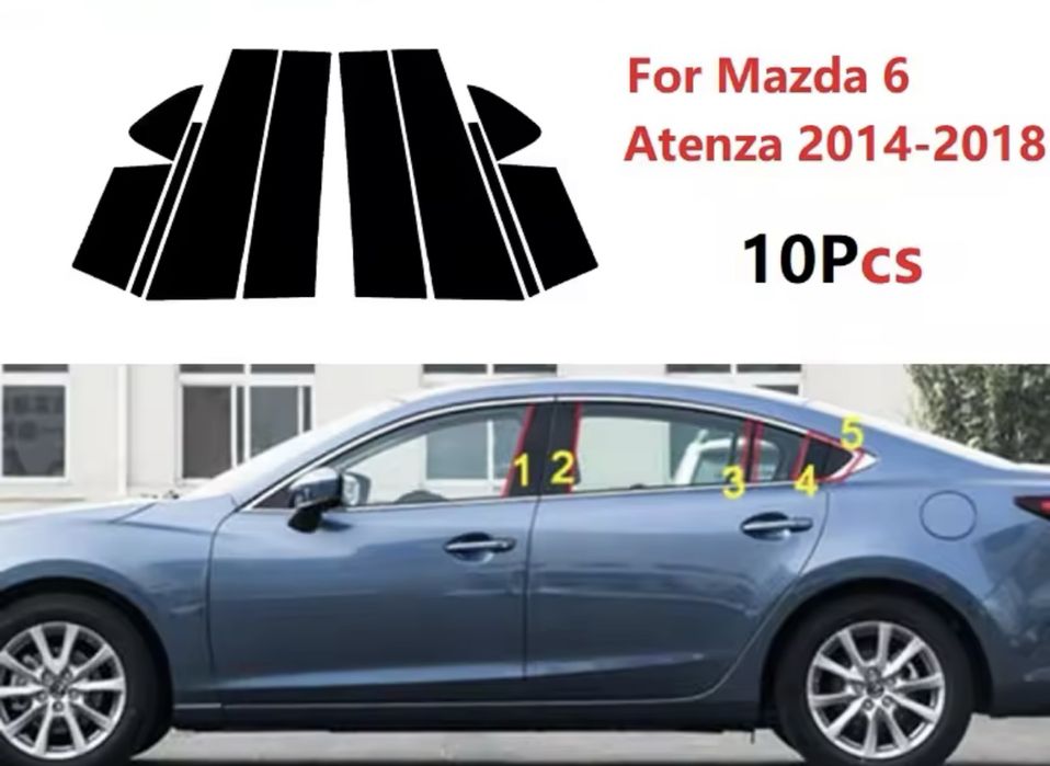 Стикери за колоните на вратите - Mazda 6 14-18г