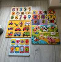 Lot jucarii educative-puzzle bebe