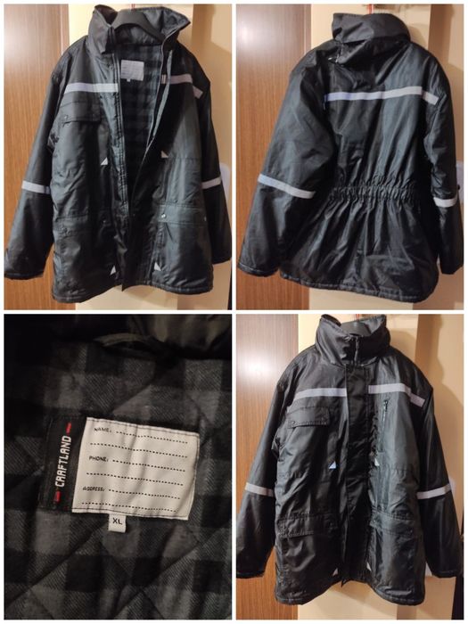 Geaca reflectorizanta cu gluga CRAFTLAND  ,marimea L-XL