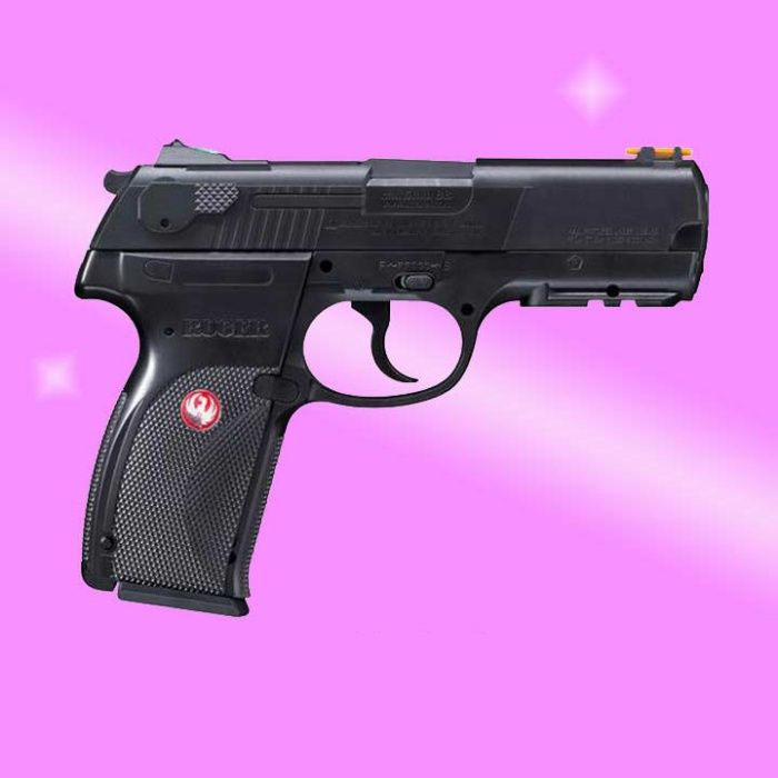 Pistol airsoft Ruger P345 3J puternic  ochelari 20 capsule 1000 bile