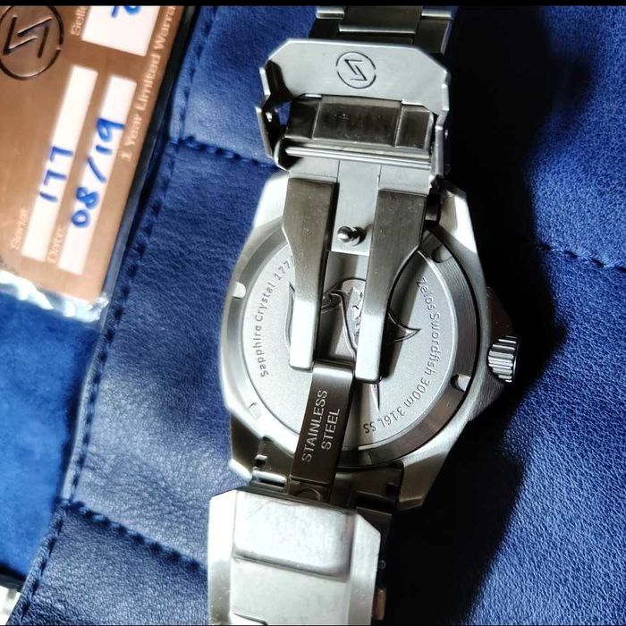 Zelos automatic 42mm Midnight blue, 300м дайвър, сапфир, керамика