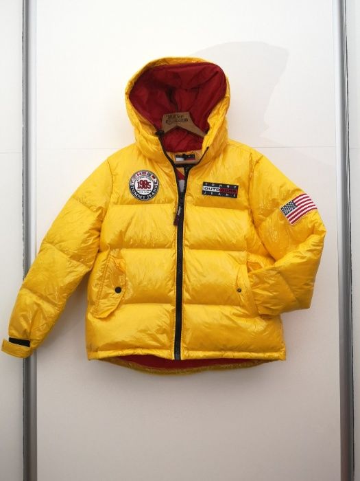 Tommy Hilfiger Jeans Outdoors Expedition Geaca puf Puffer galbena noua