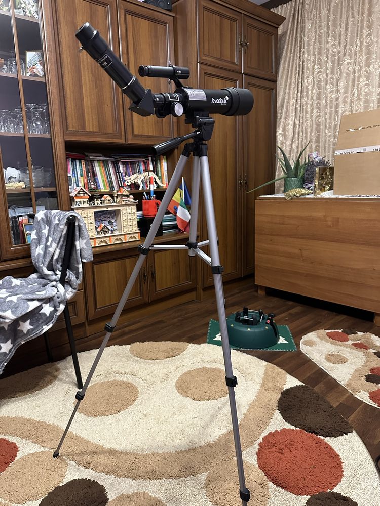 Telescop Levenhuk Skyline Travel 50 cu rucsac, Refractor