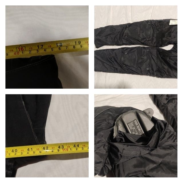 Pantaloni Hein Gericke Streetline textil + piele 45cm lățime talie+