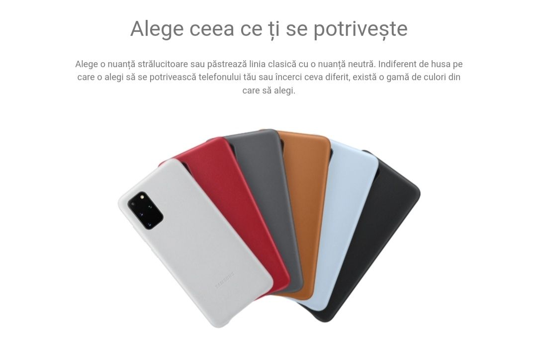 Husa piele originala Samsung Leather Cover S20 Plus G985 S20+ 5G G986