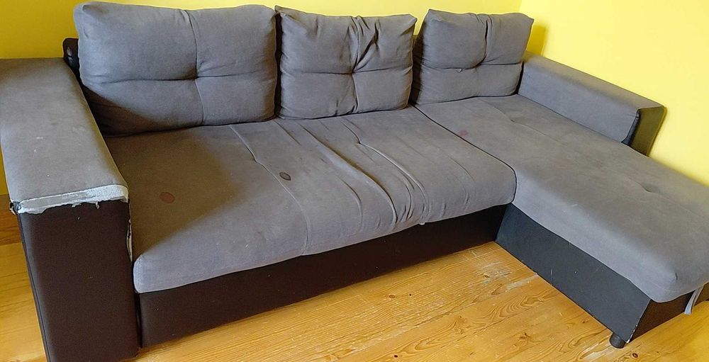 Диван 1 сив.  Еником